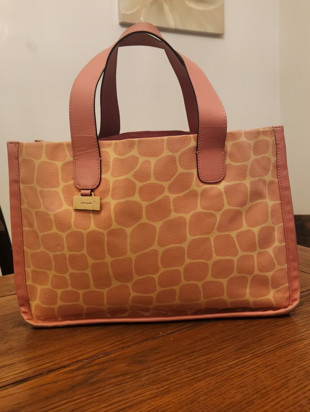 Kate Spade Pink Giraffe Print Tote